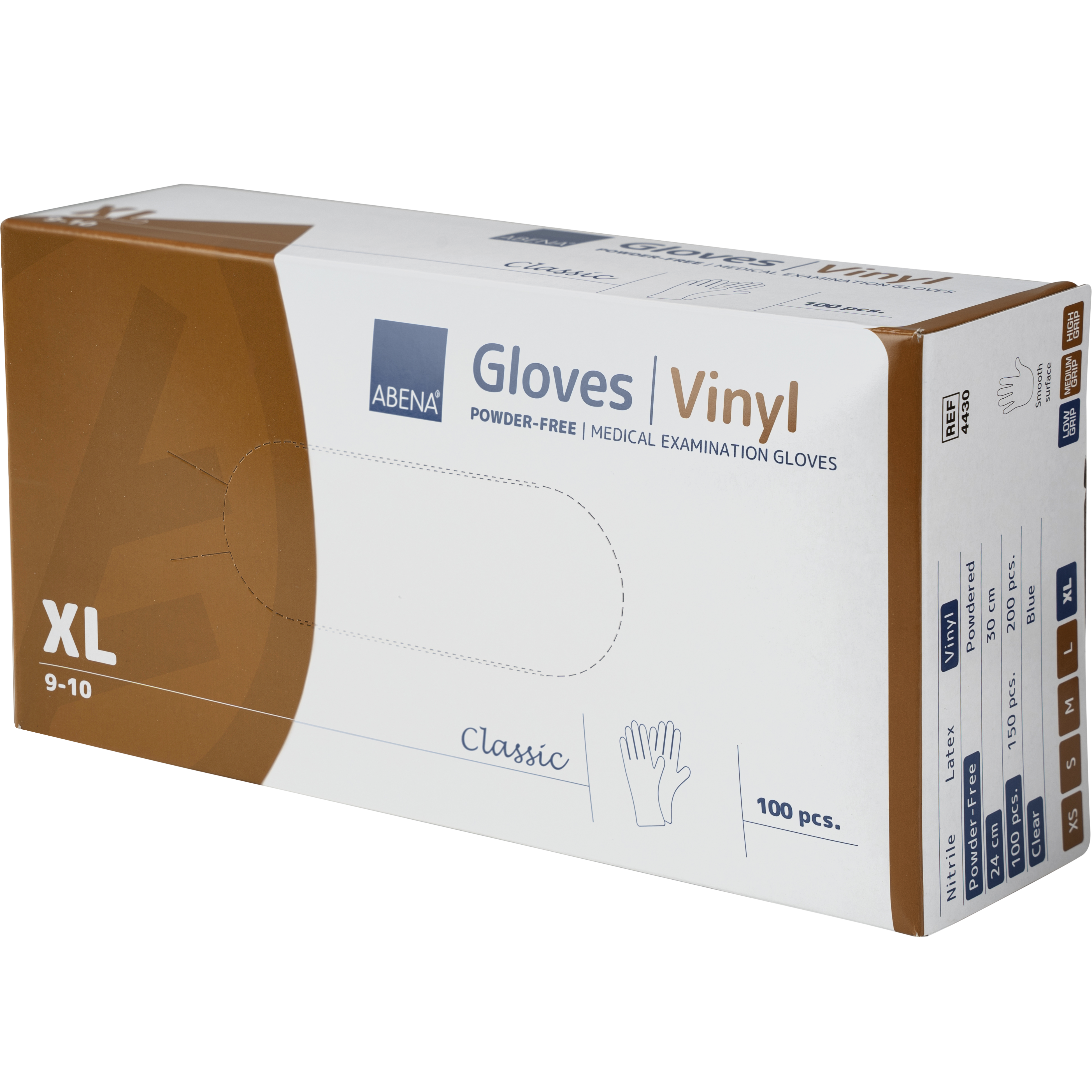 Vinyl-Handschuhe Classic, puderfrei, Gr. XL, 10x100 Stück/Karton