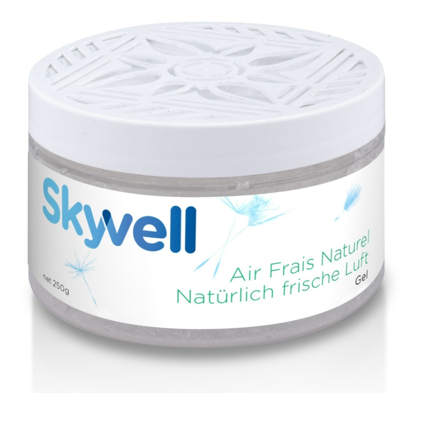 Skyvell Gel, Verdunster, Gelgranulat, natürlicher Geruchsneutralisator auf Basis natürlicher Rohstoffe, 250g Dose