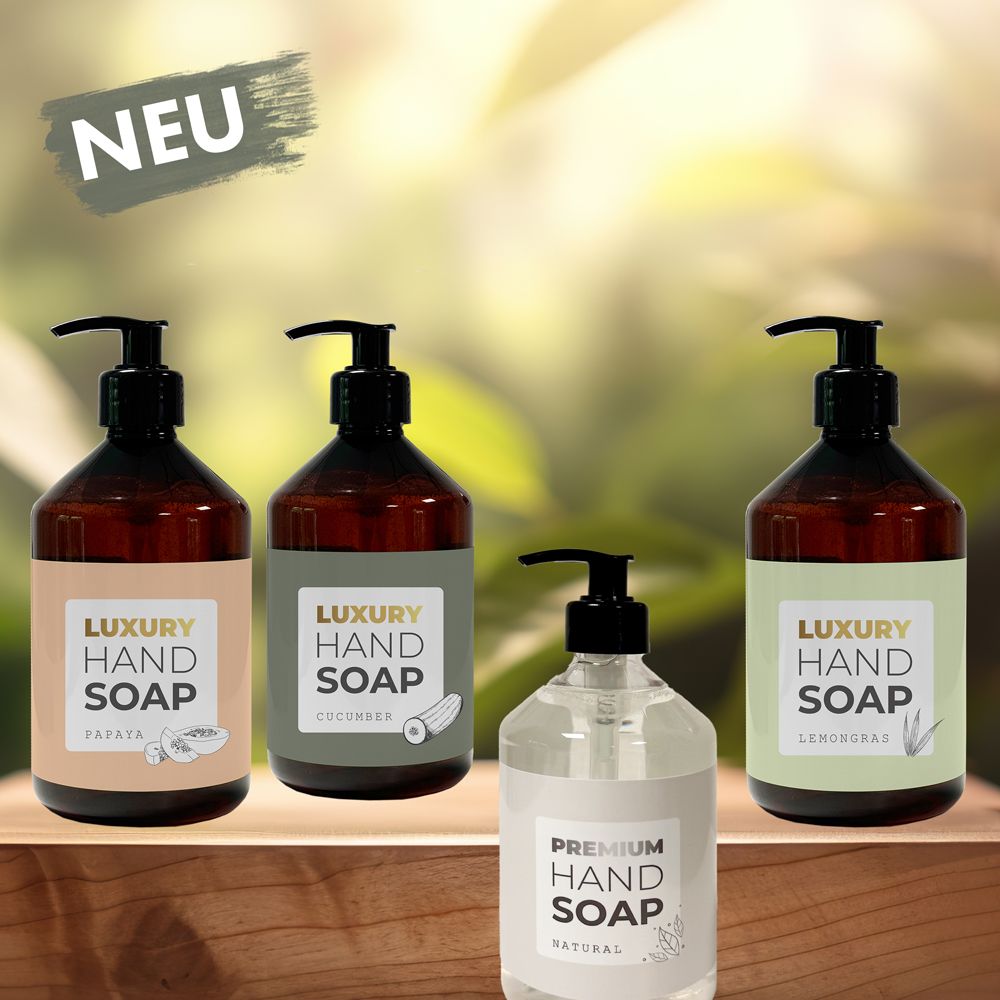 UH104 LUXURY Hand Soap Lemongras, 500 ml Flasche, im Pumpspender, 6 Flaschen/Karton