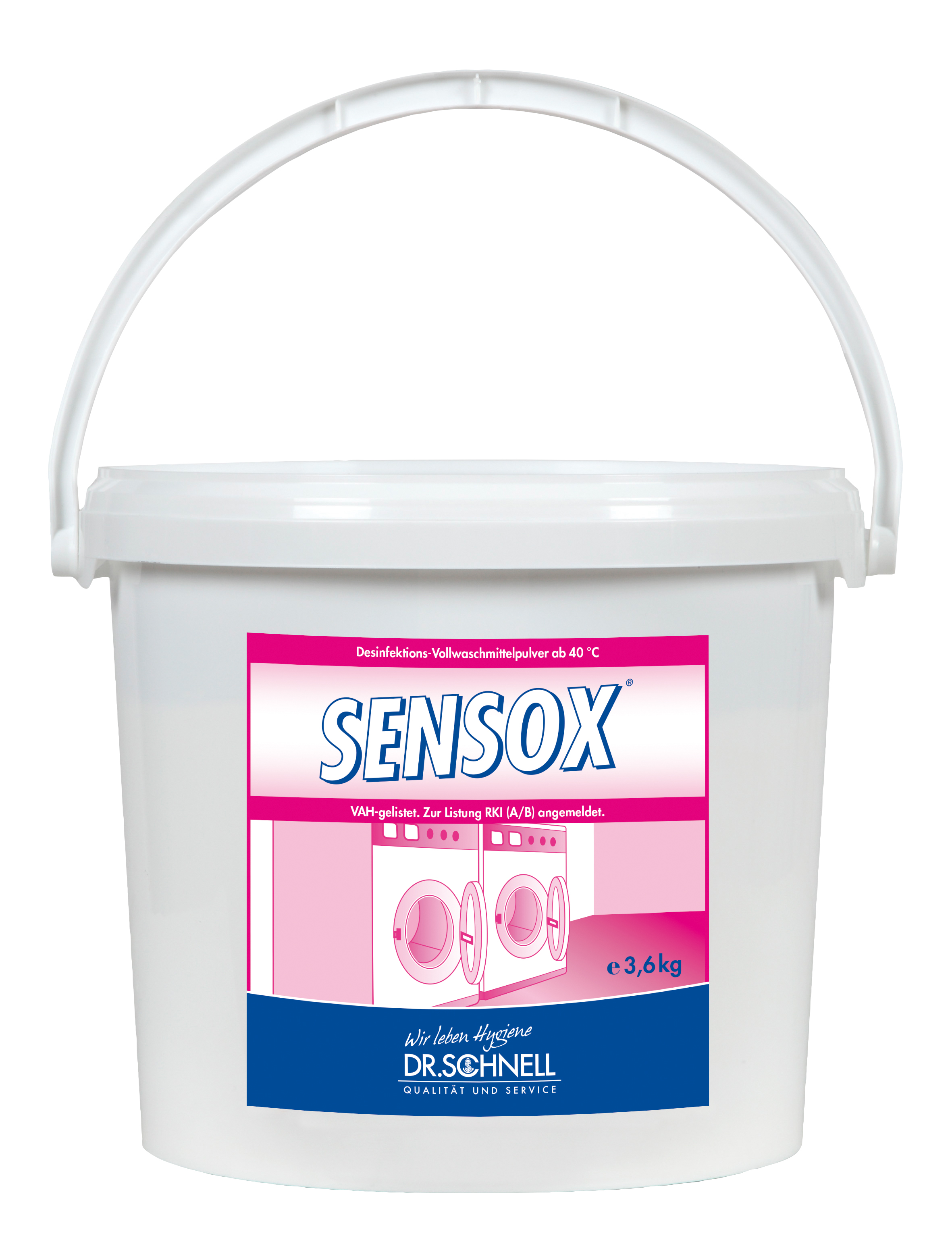 Sensox Wäschedesinfektion ab 40°C, VAH gelistet, 3,6 kg