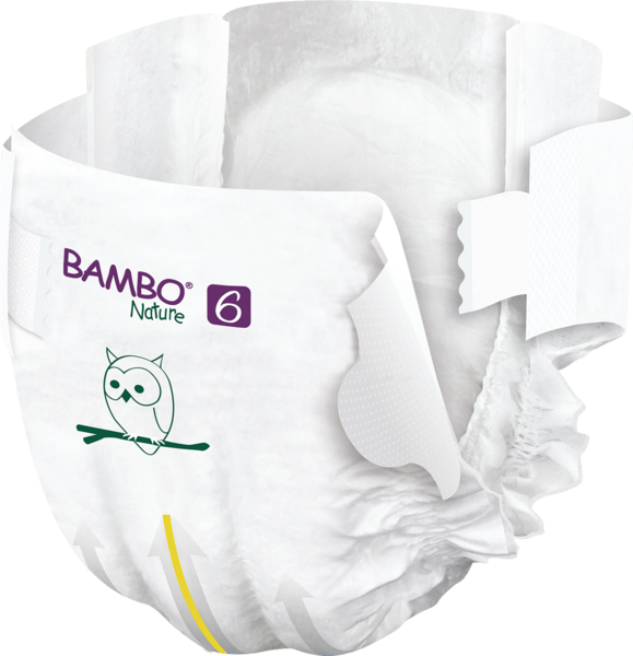 Bambo Nature Windeln, Gr. 6 / 16+ kg, 20 Stück/Packung, 6 Packungen (120 Stück)/Karton