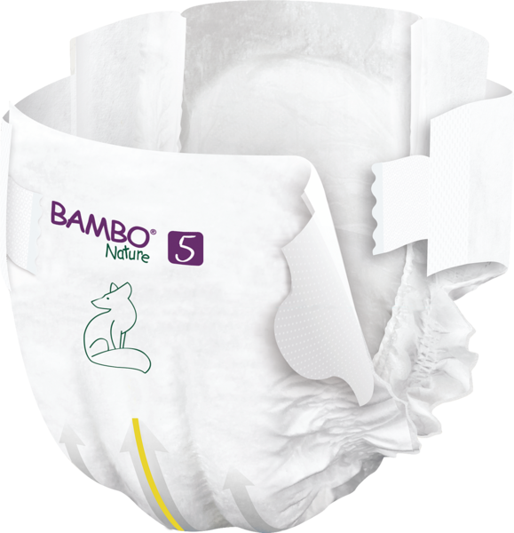 Bambo Nature Windeln, Gr. 5 / 12-18 kg, 22 Stück/Packung, 6 Packungen (132 Stück)/Karton